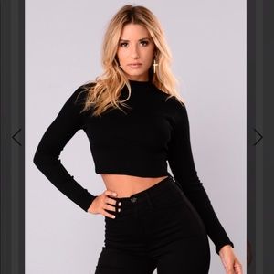 Fashion Nova Crop Sweater Top